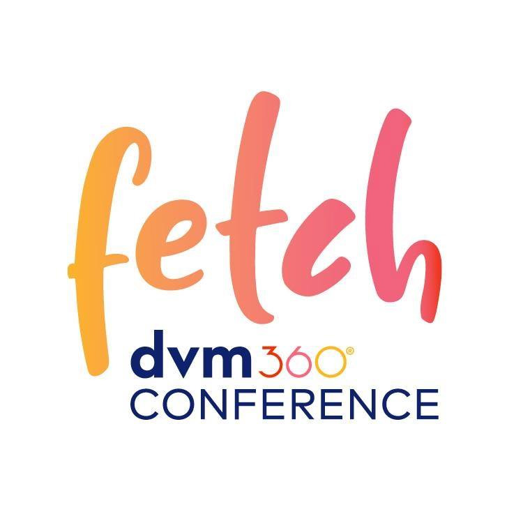 Fetch dvm360 veterinary conference logo or event signage